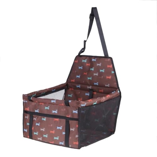 SRKATI Hundetoilette Haustiermatte Atmungsaktives Mesh Haustier Katze Und Hund Autositz Welpen Hund Korb Safe Carry Travel Bag(4) von SRKATI