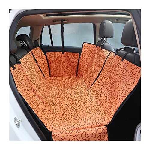 SRKATI Hundetoilette Haustiermatte Pet Carrier Hund Autositzbezug Kissen Federungsmatratze Transport von Hunden(C-Orange Clouds) von SRKATI