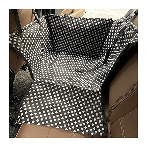 SRKATI Hundetoilette Haustiermatte Pet Carrier Hundeautositzkissen Federmatratze Hundetransport(Black Dot) von SRKATI