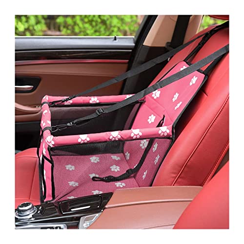 SRKATI Hundetoilette Haustiermatte Pet Dog Carrier Autositzbezug Kissen Carry Dog Bag Car Travel Folding Hammock(Pink) von SRKATI