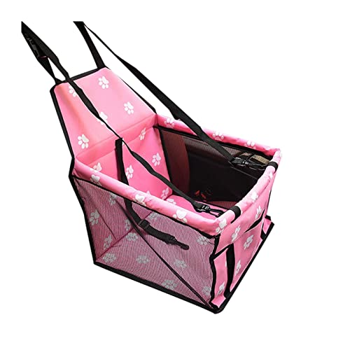 SRKATI Hundetoilette Haustiermatte Pet Dog Carrier Autositzbezug Kissen Carry Dog Bag Car Travel Folding Hammock(Pink) von SRKATI