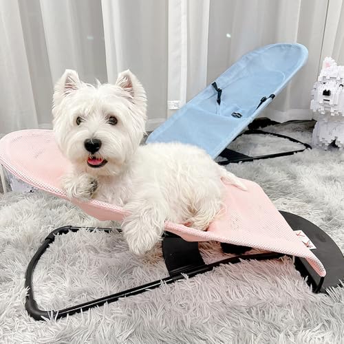 Faltbares Hundebett, Haustier-Schaukelstuhl mit waschbarem und atmungsaktivem Netz, tragbares Hundeschaukelbett, Haustier-Hängemattenbett für kleine Welpen,Rosa Faltbares Hundebett, Haustier-Schaukelstuhl mit waschbarem und atmungsaktivem Netz, tragbares Hundeschaukelbett, Haustier-Hängemattenbett für kleine Welpen,Rosa von SRMNFJCK
