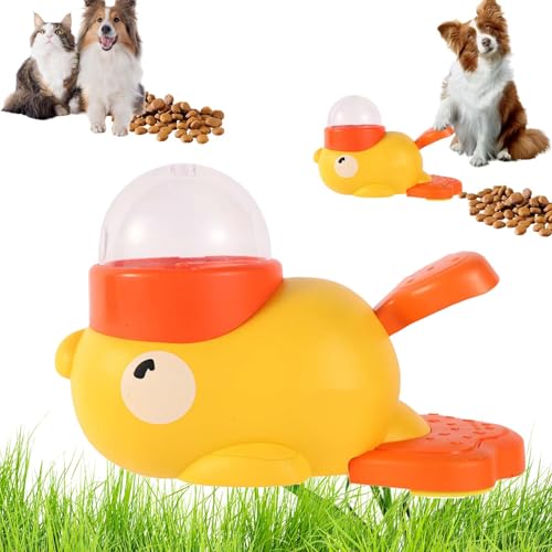Cat Slot Machine Treat Dispenser,Cat/Dog Treat Slot Machine,Duck Treat Dispenser,2-In-1 Interactive Dog Puzzle Toy & Slow Feeder,Anti-Gulping Duck-Shaped Design for Small & Medium Dogs (1PCS) von SRXY