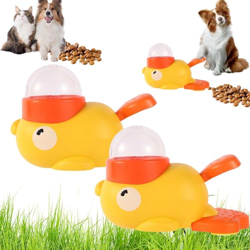 Cat Slot Machine Treat Dispenser,Cat/Dog Treat Slot Machine,Duck Treat Dispenser,2-In-1 Interactive Dog Puzzle Toy & Slow Feeder,Anti-Gulping Duck-Shaped Design for Small & Medium Dogs (2PCS) von SRXY