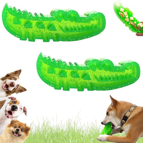 Slow Feed Chew and Fetch Crocodile,Slow-Feed Chew & Fetch Crocodile Dog Toy,Dog Slow Feeder Puzzle Toy,Interactive Puzzle Feeder for Dogs,Snack Stash & Play,Chewing Training (2PCS,Small) von SRXY