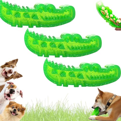 Slow Feed Chew and Fetch Crocodile,Slow-Feed Chew & Fetch Crocodile Dog Toy,Dog Slow Feeder Puzzle Toy,Interactive Puzzle Feeder for Dogs,Snack Stash & Play,Chewing Training (3PCS,Large) von SRXY