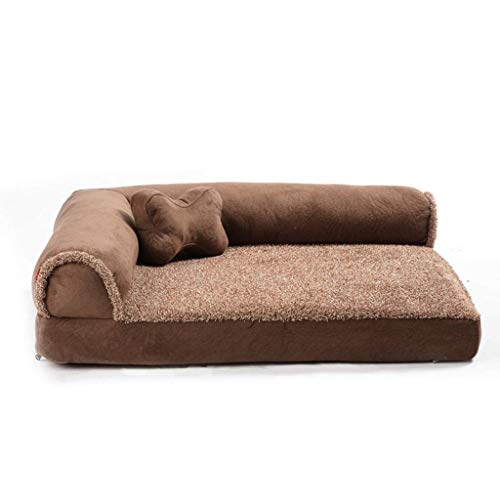 SSB Pbeds Four Seasons Universal L-förmigen Chaiselongue Sofa Haustierbett, weich und langlebig niedlichen Welpen Nest, 105 × 85 × 26 cm, braun, SSB Pbeds Four Seasons Universal L-förmigen Chaiselongue Sofa Haustierbett, weich und langlebig niedlichen Welpen Nest, 105 × 85 × 26 cm, braun, von SSB Pbeds
