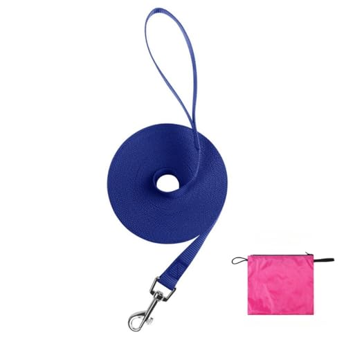 SSDH 10 m/15 m/20 m/30 m Lange Hundeleine zum Training Stressabbau Geeignet für Große Mittelgroße und Kleine Hunde (Blau, 10M×2CM) von SSDH