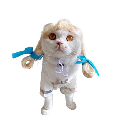 SSDH Kopfbedeckungen für Katzen und Hunde Lustige Perückenstile für Haustiere Lustige Cosplay-Perücken für Haustiere (G) von SSDH