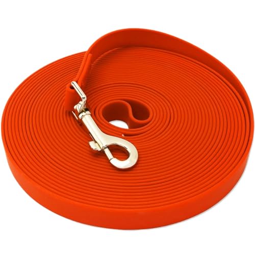 SSDH Robuste wasserdichte Hundeleine 3 m/5 m/10 m/15 m Lange Hundeleine Geeignet für Mittelgroße und Große Hunde zum Training zur Fährtensuche für den Strand und zum Schwimmen (Orange, 10M×1.5CM) SSDH Robuste wasserdichte Hundeleine 3 m/5 m/10 m/15 m Lange Hundeleine Geeignet für Mittelgroße und Große Hunde zum Training zur Fährtensuche für den Strand und zum Schwimmen (Orange, 10M×1.5CM) von SSDH