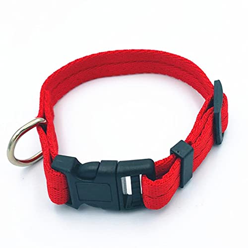 Haustierhalsband Niedliche kleine Fußabdrücke Halskette Nylon Polyester Welpe Katzenbedarf-Rot, XL von SSJIA