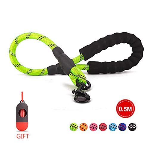 Strong Dog Leashes Reflective Dog Leads Rope Walking Training Leash-0.5M Green von SSJIA