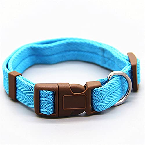 Verstellbare Hundeleine Krawatte Halskette Hundehalsband Für Welpe Katze Haustierblau, L. von SSJIA