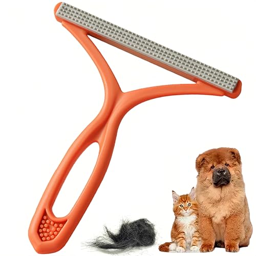 SSKHE Katzenhaarentferner,Hundehaare,Entfernen Fusselentferner für Sofa,Auto Teppich Kratzbaum Kleidung Fusselbürste,Tierhaare Tierhaarbürste (Orange) von SSKHE