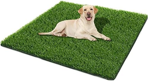 SSRIVER 80*130CM künstlicher Grasteppich Hunde Rasenteppich für Haustiere Wiederverwendbare Hundetoiletten aus Kunstrasen für das Training Ihres Welpen Geeignet für den Innen- und Außenbereich von SSRIVER