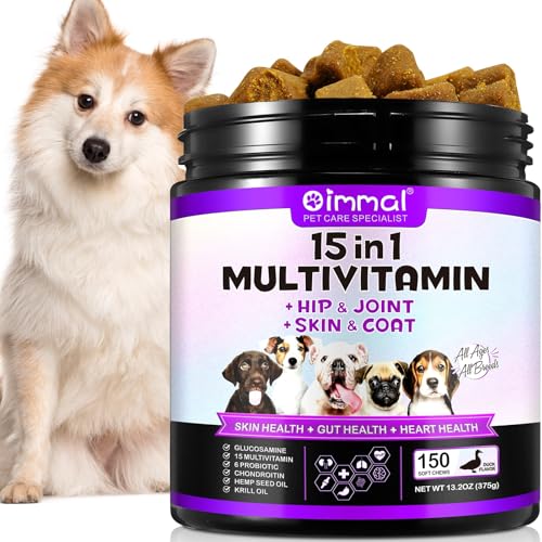 15-in-1 Multivitamin for Dogs - 150 Chews with Joint Support, Digestive Health, Heart, Skin & Coat Care - Dog Vitamins A, E, D3, B12 & Essential Minerals 15-in-1 Multivitamin for Dogs - 150 Chews with Joint Support, Digestive Health, Heart, Skin & Coat Care - Dog Vitamins A, E, D3, B12 & Essential Minerals von SSS SALLYSS