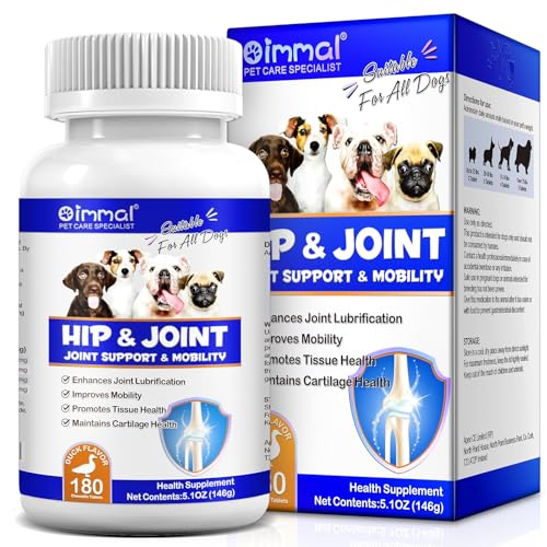 SALLYSS Chondroprotektor für Hunde – Nahrungsergänzungsmittel mit Glucosamin und Chondroitin – Unterstützung für Gelenke und Hüfte – 180 Kautabletten – geeignet für Hunde aller Größen von SSS SALLYSS