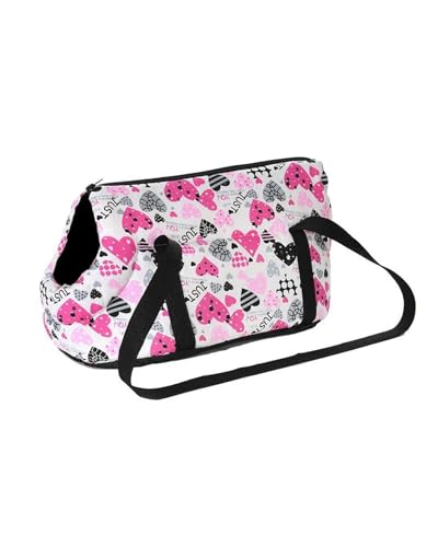 Hundesitz Auto Gepolsterter Hundeträger Kleine Hunde Weich Tragbar Für Welpen Und Katzen Outdoor-Walking Yorkshire Bulldogge Handtasche Haustierzubehör(Print 4,L) von SSUYGF