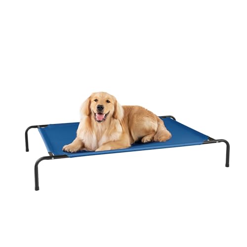 STARLATTA Erhöhtes Hundebett für große Hunde, erhöhtes Hundebett, kühlend, wasserdicht, mit waschbarem, atmungsaktivem Netzgewebe, kaufest, Blau, 127 cm STARLATTA Erhöhtes Hundebett für große Hunde, erhöhtes Hundebett, kühlend, wasserdicht, mit waschbarem, atmungsaktivem Netzgewebe, kaufest, Blau, 127 cm von STARLATTA