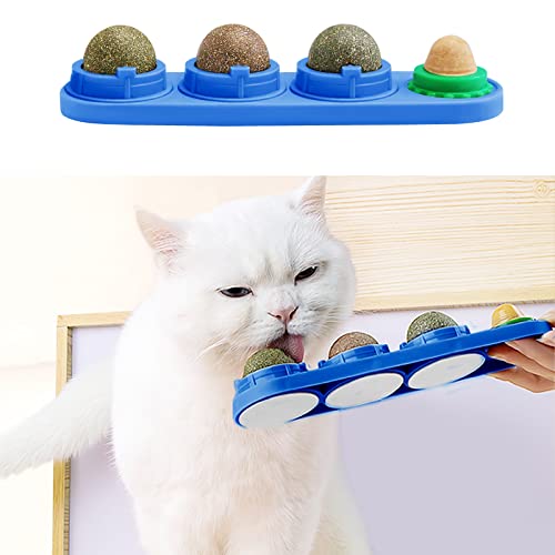 STARROAD-TIM Katzenminze Wandball Katzenminze Spielzeug für Katzen Zähne sauber essbar rotierende Katzenminze Bälle gesunde natürliche Katzenleckerli STARROAD-TIM Katzenminze Wandball Katzenminze Spielzeug für Katzen Zähne sauber essbar rotierende Katzenminze Bälle gesunde natürliche Katzenleckerli von STARROAD-TIM
