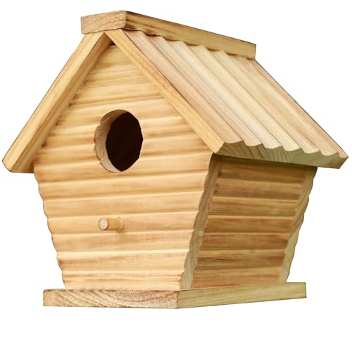 Vogelhaus für den Außenbereich, Vogelhaus für Bluebird Finken Kardinäle, hängende Vogelhäuser aus Holz, leicht zu reinigen, Belüftung. von STARSWR