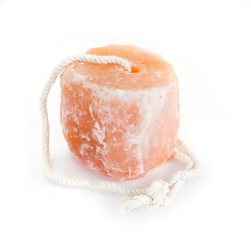 Himalaya Salzleckstein für Pferde mit Kordel – 2–3 kg natürlicher Mineralleckstein – unterstützt Gesundheit & Elektrolythaushalt – ideal zur freien Aufnahme im Stall oder auf der Weide (2-3 kg) von START ENJOY THE RIDE