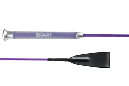 Peitsche, Pferdepeitsche, 26-Zoll-Reitpeitsche Start Gell Springpeitsche (65 cm, Violett) von START ENJOY THE RIDE