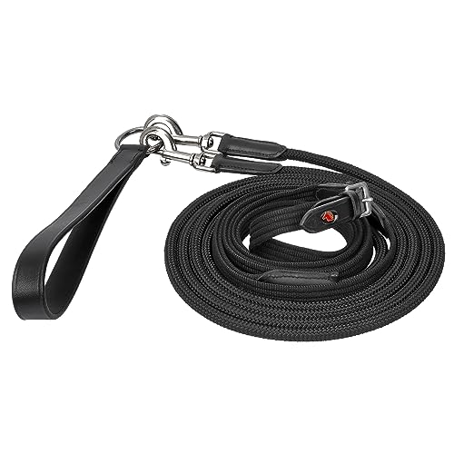 Start Gurtband-Schlaufzügel, schwarz mit Reitseil, Eine Größe mit Karabiner (Parziane) von START ENJOY THE RIDE