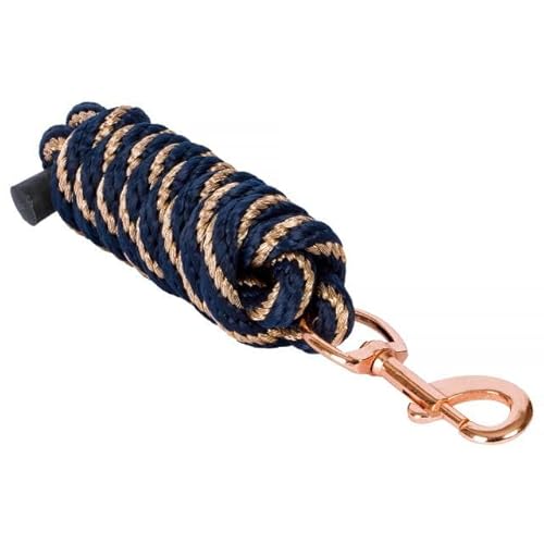 Start Führstrick Pferd 2 m – Robuster Anbindestrick mit Panikhaken oder Karabiner – Reißfest & Wetterfest – Führseil für Stall, Bodenarbeit & tägliches Training (Dunkelblau/Rosegold, Karabinerhaken) Start Führstrick Pferd 2 m – Robuster Anbindestrick mit Panikhaken oder Karabiner – Reißfest & Wetterfest – Führseil für Stall, Bodenarbeit & tägliches Training (Dunkelblau/Rosegold, Karabinerhaken) von START ENJOY THE RIDE