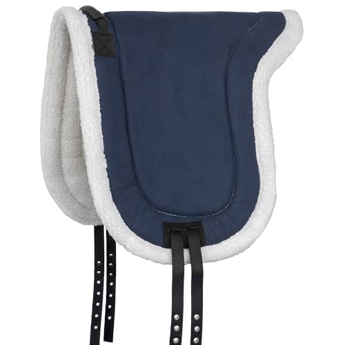 Start Fun Reitpad mit Haltegriff – Bareback Pad für Reiten ohne Sattel – Reitkissen mit Steigbügelriemen – rutschfest & bequem – für Anfänger, Kinder & Freizeit (Dunkelblau, Full (Warmblut)) von START ENJOY THE RIDE