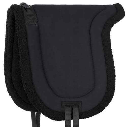 Start Fun Reitpad mit Haltegriff – Bareback Pad für Reiten ohne Sattel – Reitkissen mit Steigbügelriemen – rutschfest & bequem – für Anfänger, Kinder & Freizeit (Schwarz, Full (Warmblut)) von START ENJOY THE RIDE