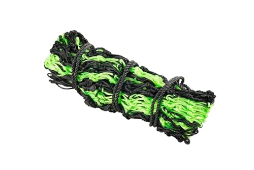 Start Heunetz für Pferde engmaschig 4x4 cm – Großes Heunetz 7 kg – reduziert Futterverschwendung & verlängert Fresszeit – Futternetz für Pferde, Schafe, Ziegen, Esel (Schwarz/Fluo grün) von START ENJOY THE RIDE