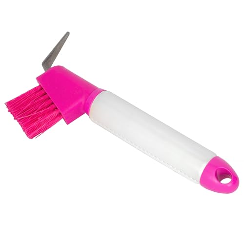 Start Holo Hufkratzer mit Bürste für Pferde – Hufauskratzer mit ergonomischem Griff & Metallhaken – Leicht & robust – effektive Hufpflege für den Alltag (Rosa) von START ENJOY THE RIDE