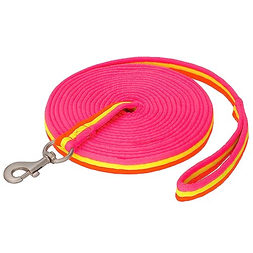 Start Longierleine für Reitsport – Pferdelonge 8 m aus Nylon – Softlonge mit Handschlaufe & Karabiner – rutschfeste Longe für Pferd – Robuste Longierleine für Training (Neonpink/Neongrün/Neonorange) von START ENJOY THE RIDE