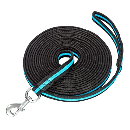 Start Longierleine für Reitsport – Pferdelonge 8 m aus Nylon – Softlonge mit Handschlaufe & Karabiner – rutschfeste Longe für Pferd – Robuste Longierleine für Training (Schwarz/Petrol) von START ENJOY THE RIDE
