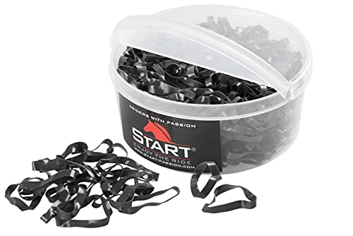 Start Silikon-Unterlage für Mähnenradierer aus Hartplastik, Packung mit 500 Stück (Schwarz) von START ENJOY THE RIDE