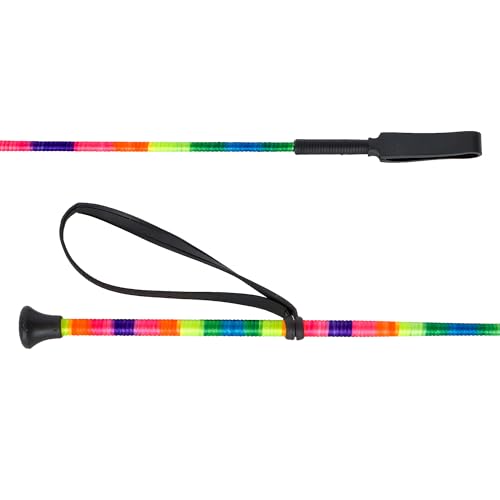 Start String Reitgerte – Bunte, leichte Springgerte mit rutschfestem Griff & Handschlaufe – Reitgerte für Kinder & Erwachsene (Mehrfarbig, 65 cm) von START ENJOY THE RIDE