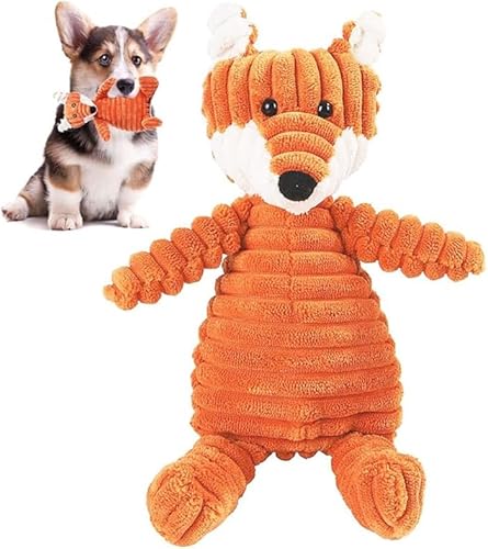 STARTONYOU Fuchs Hundespielzeug Quietschend Plüsch für Kleine Hunde, Welpenspielzeug, Plüschspielzeug für Kleine Große Hunde STARTONYOU Fuchs Hundespielzeug Quietschend Plüsch für Kleine Hunde, Welpenspielzeug, Plüschspielzeug für Kleine Große Hunde von STARTONYOU