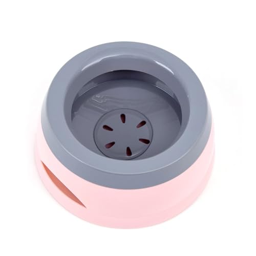 Wassernapf für Hunde, Anti-Schwapp Fressnapf Hund Unterwegs, Spritzsicherer Wassernapf 750ml, Kein Verschütten Auslaufsicher Hundenapf Reise Trinknapf Wasserspender für Katzen Haustiere (rosa) von STARTONYOU
