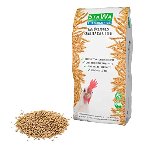 STAWA Hühnerfutter Alleinfutter, 2 mm Pellets, ohne Gentechnik, 10 kg von STAWA