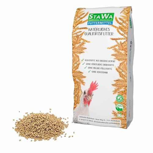 STAWA Hühnerfutter Alleinfutter Pellets mit Kräuter und Kurkuma, 25 kg von STAWA