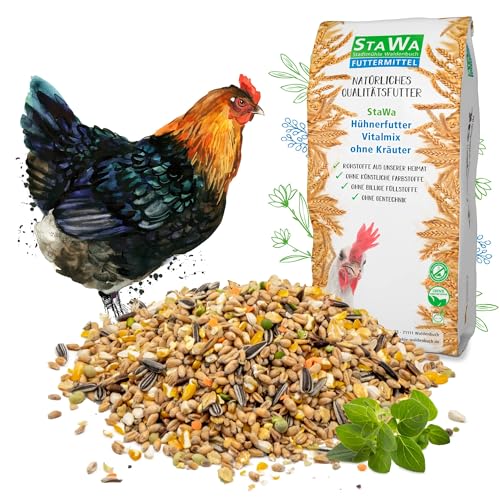 STAWA VitalMix Hühnerfutter Geflügelkörnerfutter, ohne Gentechnik, 25 kg von STAWA