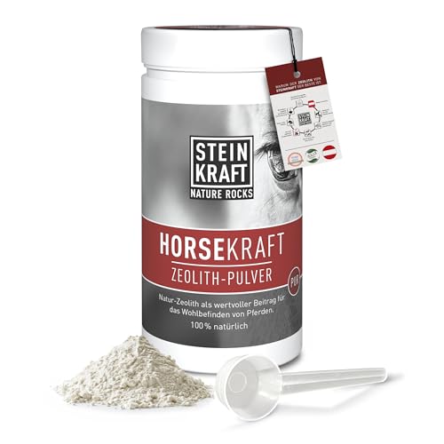 STEINKRAFT ZEOLITH Pulver für Pferde, 1kg, 24 μm, hoher Klinoptilolith-Anteil, natürliche Mineralien und Spurenelemente STEINKRAFT ZEOLITH Pulver für Pferde, 1kg, 24 μm, hoher Klinoptilolith-Anteil, natürliche Mineralien und Spurenelemente von STEINKRAFT