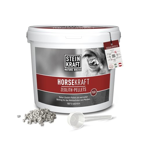 STEINKRAFT ZEOLITH Pellets für Pferde, 5kg, 24 μm, hoher Klinoptilolith-Anteil, natürliche Mineralien und Spurenelemente STEINKRAFT ZEOLITH Pellets für Pferde, 5kg, 24 μm, hoher Klinoptilolith-Anteil, natürliche Mineralien und Spurenelemente von STEINKRAFT