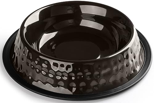 StilGut Fressnapf für Hund & Katze 2er-Set, Futternapf aus Aluminium 0,4 l, Hundenapf, Katzennapf, Wassernapf - 2er-Set - Schwarz gehämmert StilGut Fressnapf für Hund & Katze 2er-Set, Futternapf aus Aluminium 0,4 l, Hundenapf, Katzennapf, Wassernapf - 2er-Set - Schwarz gehämmert von STILGUT