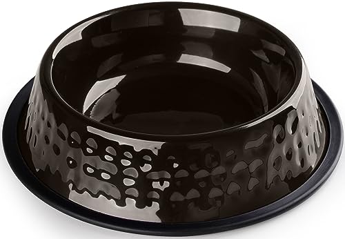 StilGut Fressnapf für Hund & Katze 2er-Set, Futternapf aus Aluminium 0,7 l, Hundenapf, Katzennapf, Wassernapf - 2er-Set - Schwarz gehämmert StilGut Fressnapf für Hund & Katze 2er-Set, Futternapf aus Aluminium 0,7 l, Hundenapf, Katzennapf, Wassernapf - 2er-Set - Schwarz gehämmert von STILGUT