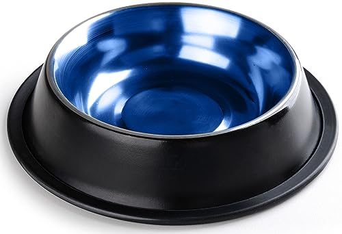 StilGut Fressnapf für Hund & Katze 2er-Set Futternapf aus Aluminium 0,2 l, Hundenapf, Katzennapf, Wassernapf - 2er-Set Schwarz/Blau StilGut Fressnapf für Hund & Katze 2er-Set Futternapf aus Aluminium 0,2 l, Hundenapf, Katzennapf, Wassernapf - 2er-Set Schwarz/Blau von STILGUT