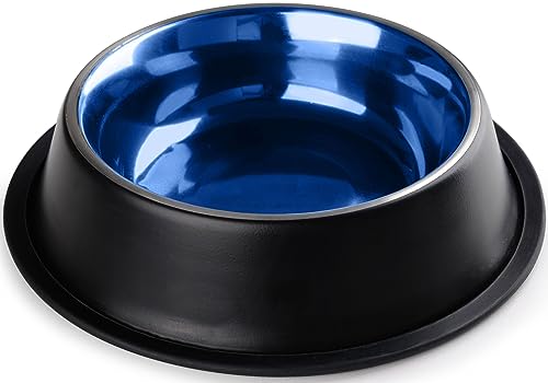 StilGut Fressnapf für Hunde, Hund Futternapf aus Aluminium 0,9 l, Hundenapf, Wassernapf - Schwarz/Blau StilGut Fressnapf für Hunde, Hund Futternapf aus Aluminium 0,9 l, Hundenapf, Wassernapf - Schwarz/Blau von STILGUT