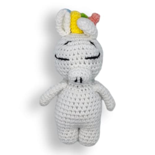 STILHUND, Hundespielzeug, Häkeltier - Einhorn, mit Glöckchen, Amigurumi, Kauspielzeug zur Zahnspflege STILHUND, Hundespielzeug, Häkeltier - Einhorn, mit Glöckchen, Amigurumi, Kauspielzeug zur Zahnspflege von STILHUND LIFESTYLE FÜR HUND & HALTER