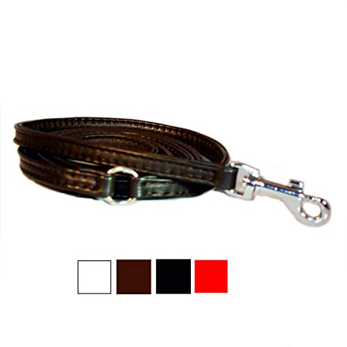 STILHUND Flachlederleine Nappa, Hundeleine, super weiches Nappaleder Farbe schwarz, Größe 2m STILHUND Flachlederleine Nappa, Hundeleine, super weiches Nappaleder Farbe schwarz, Größe 2m von STILHUND
